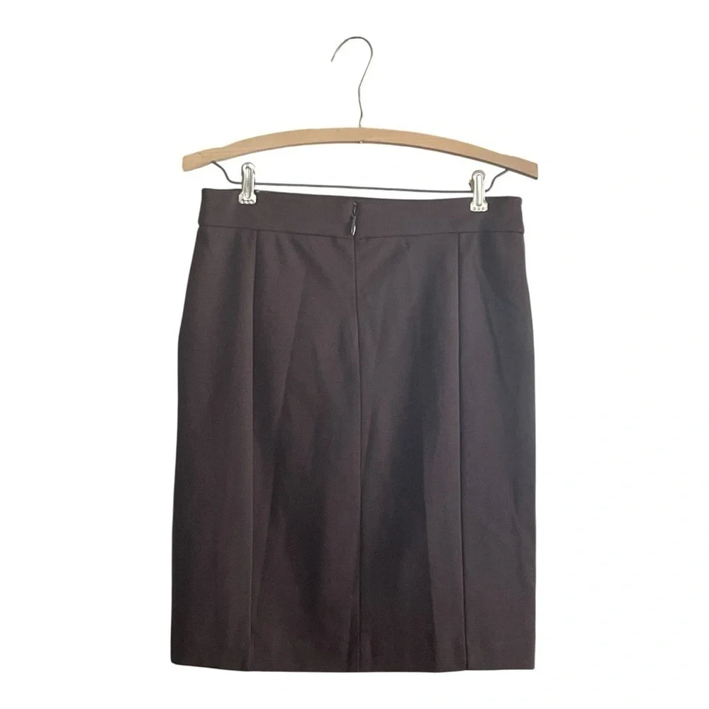 Michael Kors NWT Chocolate Pencil Skirt with Gold Accents
